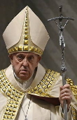 Pope Francis celebrates Vespers at Saint Peter's Basilica