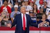 Republican presidential nominee Trump and U.S. Senator Vance hold a rally in Minnesota