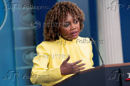 White House Press Secretary Karine Jean-Pierre Holds a Press Briefing at the White House