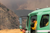 Firefighters battle 'Line Fire' wildfire in California