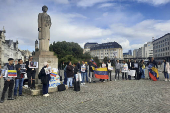 Venezolanos protestan en Blgica para pedir el reconocimiento de Gonzlez como presidente