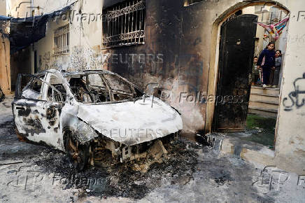 Aftermath of an Israeli raid in Jenin camp