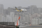 Manh com garoa no aeroporto de Congonhas