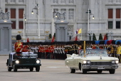 Thai Queen Suthida leads rehearsal event for Royal Guard parade