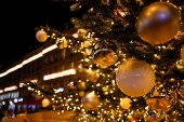 Paris Olympics chief Estanguet turns on Christmas lights on the Champs Elysees