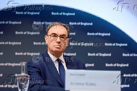 Governor of the Bank of England Bailey attends the biannual Financial Stability Report press conference, in London