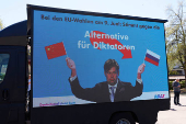 Right-wing Alternative for Germany (AfD) party launches its campaign for highly contested elections in the three east German regions, in Donaueschingen
