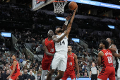 NBA: Portland Trail Blazers at San Antonio Spurs