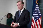 National Security Advisor Jake Sullivan speaks at a press briefing at the White House in Washington