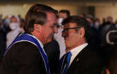 Bolsonaro e o presidente do STF, ministro Luiz Fux