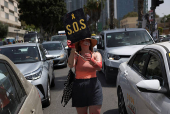 Protest to for the immediate release of Israeli hostages, in Tel Aviv