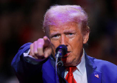 Republican presidential nominee and former U.S. President Trump holds a campaign rally in Indiana, Pennsylvania