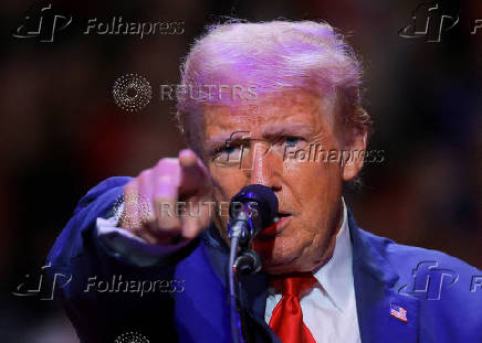 Republican presidential nominee and former U.S. President Trump holds a campaign rally in Indiana, Pennsylvania