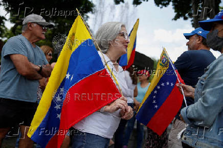 Venezuela's opposition supporters protest two months after presidential election, in Caracas