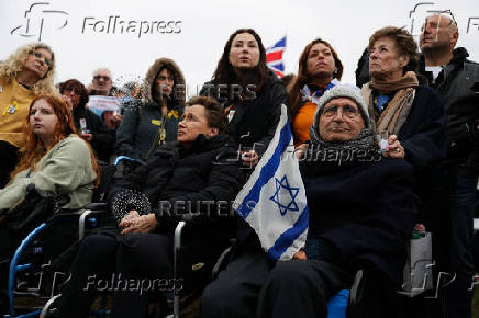 Memorial event for victims of October 7 attack on Israel, in London