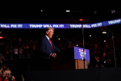 Republican presidential nominee and former U.S. President Donald Trump campaigns in Henderson