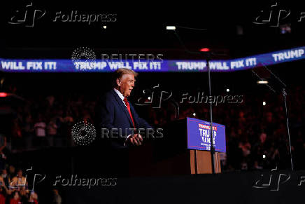 Republican presidential nominee and former U.S. President Donald Trump campaigns in Henderson