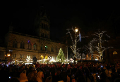 The 12 Days of Christmas Parade passes Chester Christmas Markets