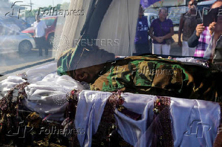 Funeral of Suriname ex-President Bouterse, in Paramaribo