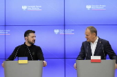 Ukrainian President Volodymyr Zelensky visits Warsaw