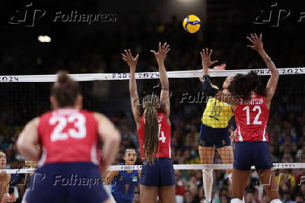 Semifinal de vlei de quadra feminino, nas Olimpadas de Paris 2024