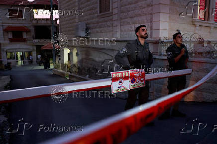 House directly hit by a projectile fired from Lebanon, in Kfar Yasif