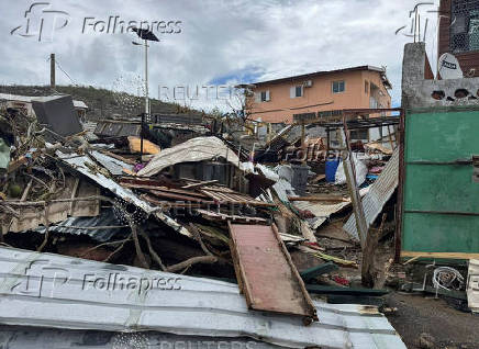 Aftermath of the Cyclone Chido, in Mayotte