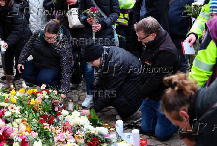 Aftermath of Christmas market attack, in Magdeburg