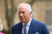 Britain's King Charles attends a celebration for the 1,000th RCN King's Nursing Cadet at the Royal College of Nursing in London