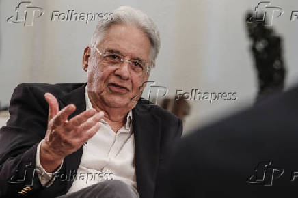 O ex-presidente Fernando Henrique Cardoso durante entrevista exclusiva ao portal UOL