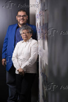Paulo Monteiro e Marlene Mattos, que cuidam da imagem de Marcelo Cndido