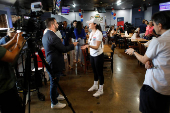 U.S. Representative and candidate for reelection Anna Paulina Luna (R-FL) visits Mugs Sports Bar and Grill in Largo