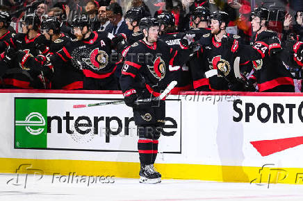 NHL: Calgary Flames at Ottawa Senators