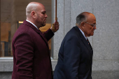 Former Trump lawyer and former New York City Mayor Giuliani arrives at U.S. Federal court, in New York