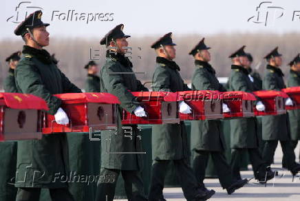 Remains of Chinese soldiers from Korea War return