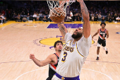 NBA: Portland Trail Blazers at Los Angeles Lakers