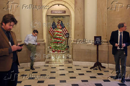 Scenes on Capitol Hill after U.S.President-elect Trump called on U.S. lawmakers torejecta stopgap bill to keep thegovernmentfunded in Washington, U.S.