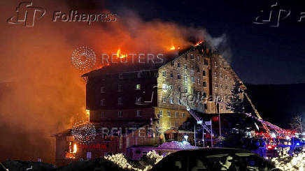 Ski resort hotel fire in Turkey