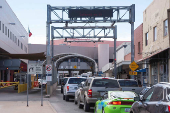 Border crossing between Nogales, Arizona, U.S. and Nogales, Sonora, Mexico