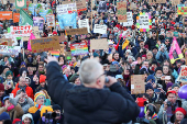 Rally 'Hand in Hand for democracy', in Berlin