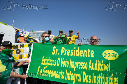 Folhapress Fotos Apoiadores De Bolsonaro Participam De Ato Em