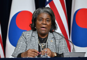 U.S. ambassador to the United Nations Linda Thomas-Greenfield visits South Korea