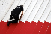 Preparations - Opening Ceremony - 77th Cannes Film Festival