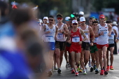 Prova de marcha atltica masculina no Trocadro