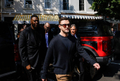 Singer Justin Timberlake arrives to appear in court in Sag Harbor, New York