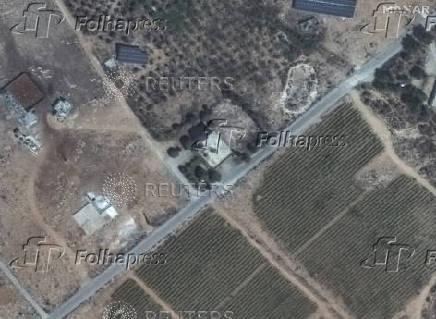 A satellite view of a building in Chouaghir, Baalbek-Hermel Governorate