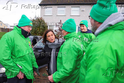 Sinn Fein President Mary Lou McDonald wraps up election campaign