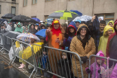 Desfile anual do dia de ao de graas da macy's acontece na cidade de nova york