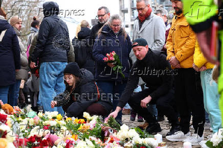 Aftermath of Christmas market attack, in Magdeburg