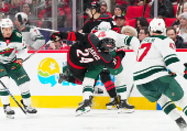 NHL: Minnesota Wild at Carolina Hurricanes